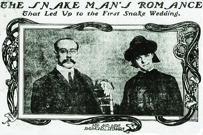 ცნობა რეიმონდ და კლარა დიტმარსების ქორწილის შესახებ "ნიუ-იორკ უორლდში" 1903 წლის 6 თებერვალს გამოქვეყნდა