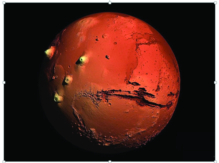 ოლიმპის მთა (27კმ) და მარინერის კანიონი (4000კმ) მარსზე